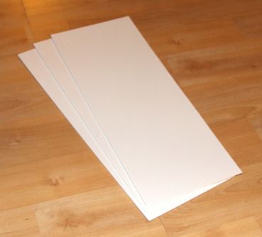 Tiefziehmaterial ABS Weiß ca. 120 x ca. 315 mm